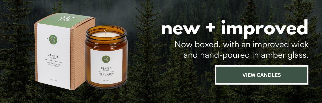 Shop new + improved candles
